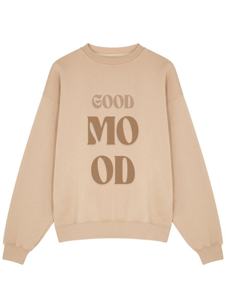 Oversized Sweatshirt Fleece Cotton Blend Fabric