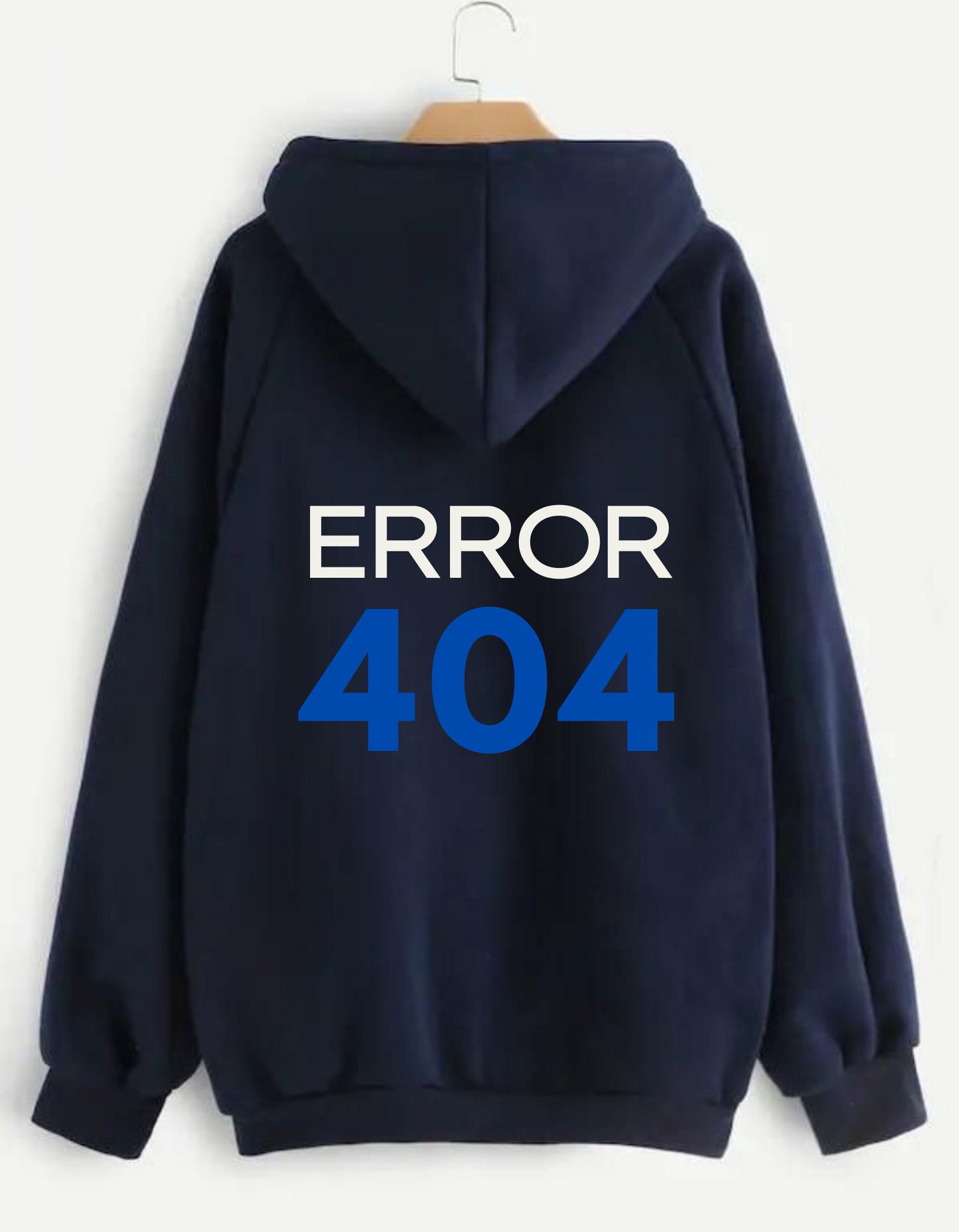 Navy Blue Oversized Stringless Hoodie