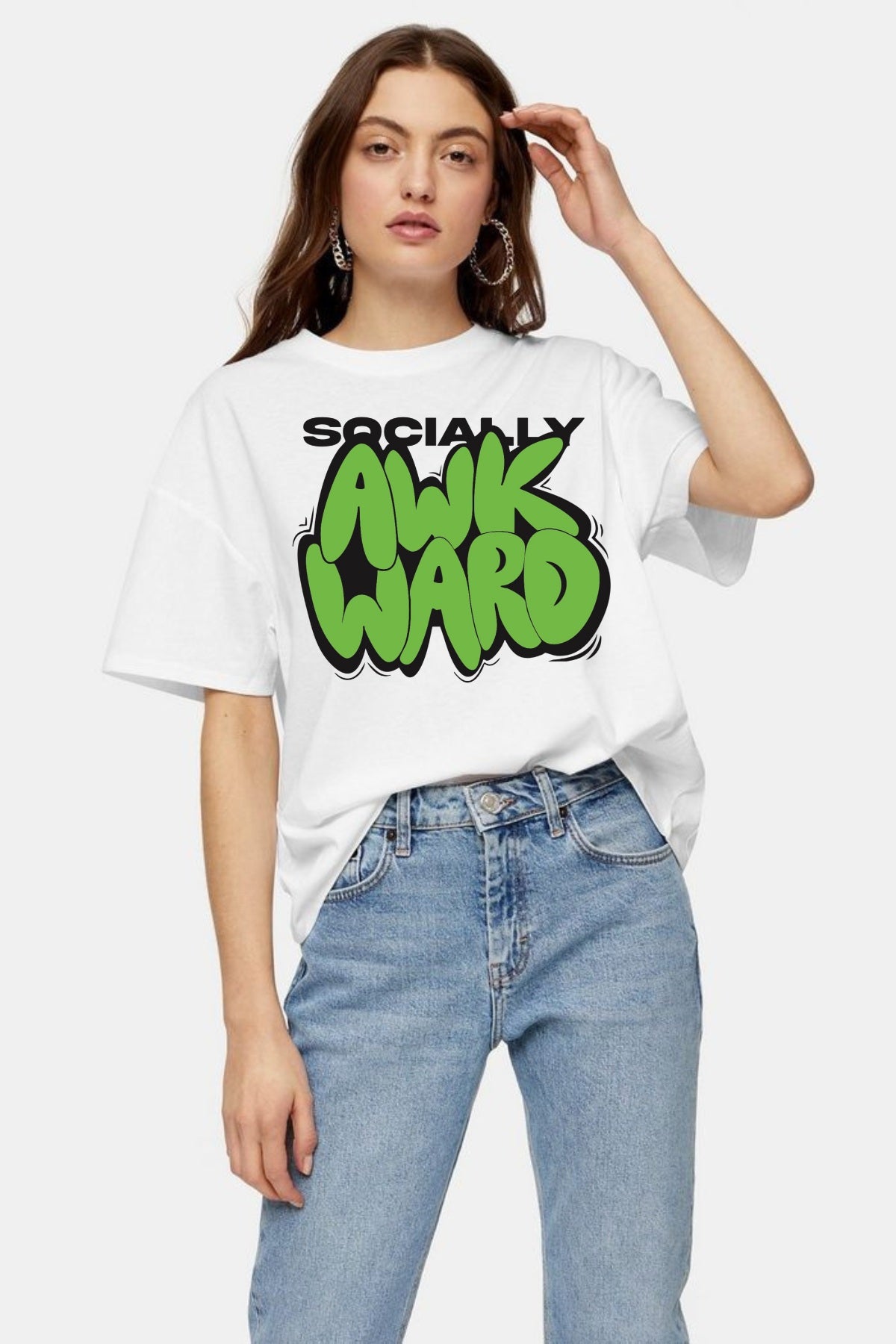 Oversized T-Shirt “Socially Awkward”