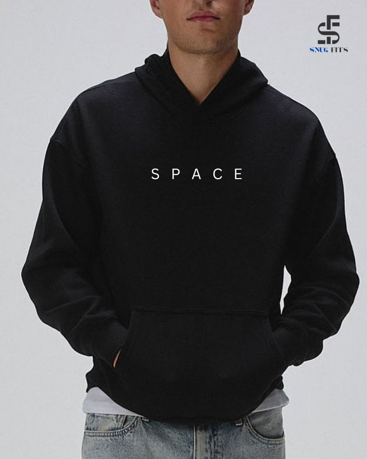 Oversized Pullover Hoodie- Space Theme