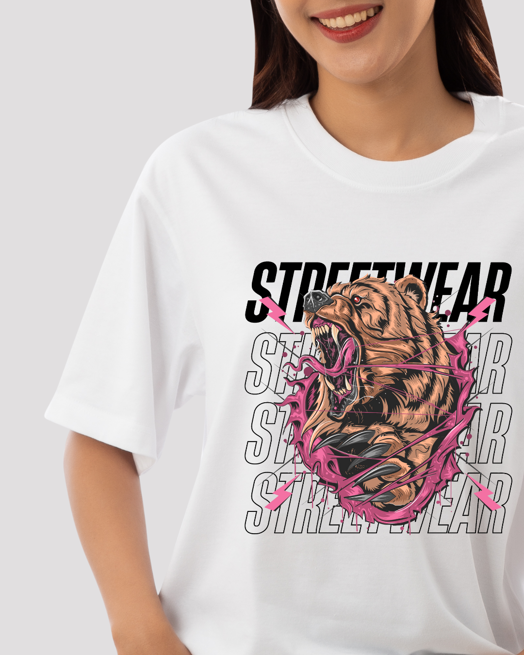 Oversized T-shirt for Women- Streetwear