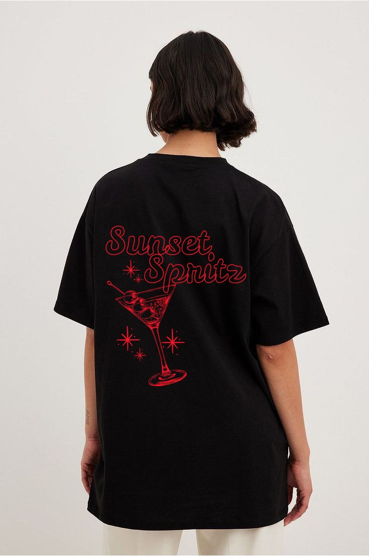 Women's Oversized T-shirt - Sunset Spritz