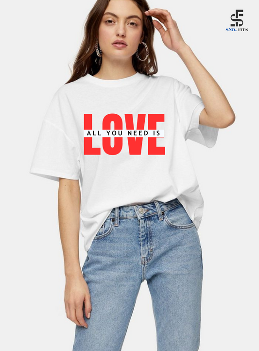 Oversized T-Shirts- LOVE