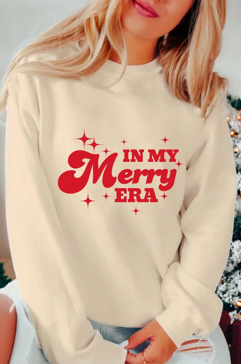 Women's Oversized Sweatshirt- Merry Era