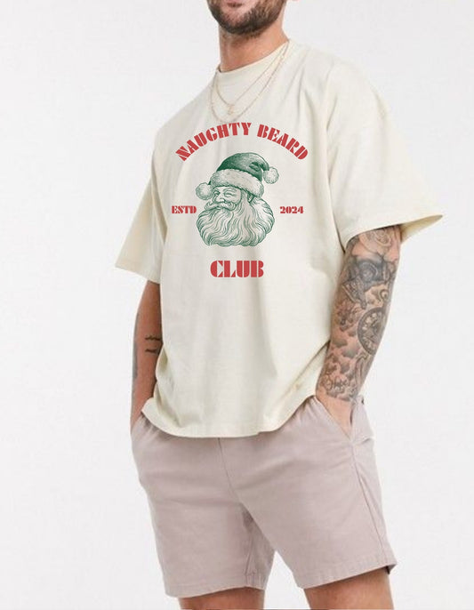 Men's Oversized T-shirt- Beard Club