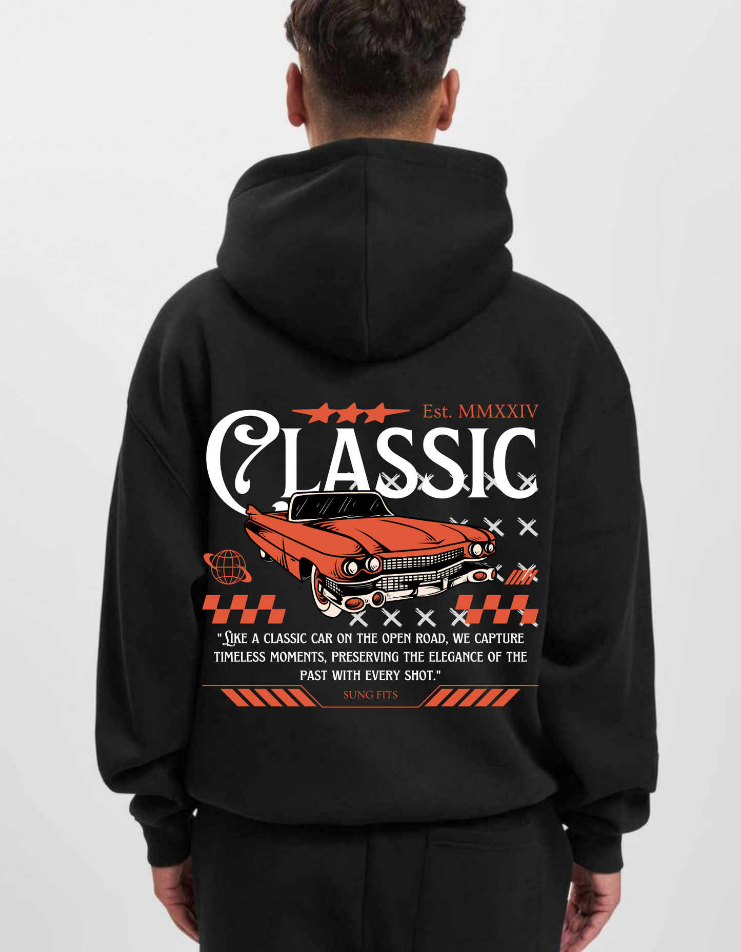 Oversized Hoodie- Classic Car