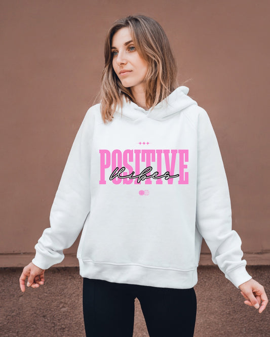 Women’s Oversized Hoodie- Positive Vibes