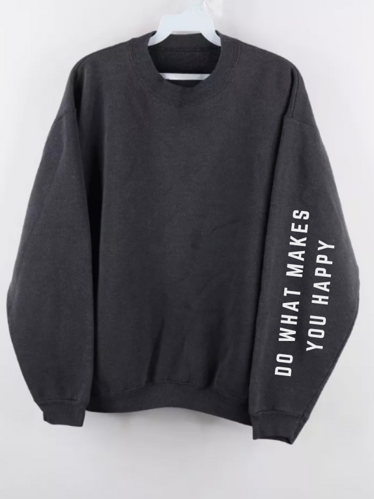 Oversized Pullover Fleece Fabric Sweatshirt