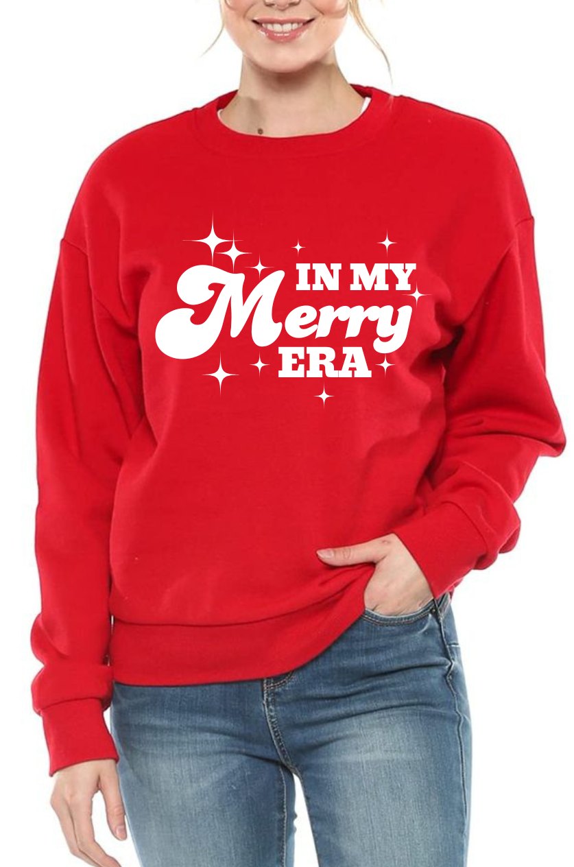 Women's Oversized Sweatshirt- Merry Era