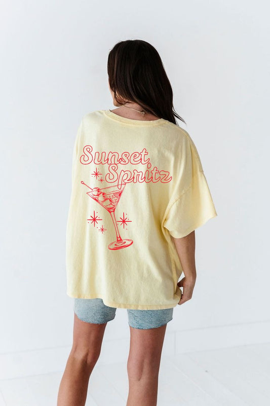 Women's Oversized T-shirt - Sunset Spritz