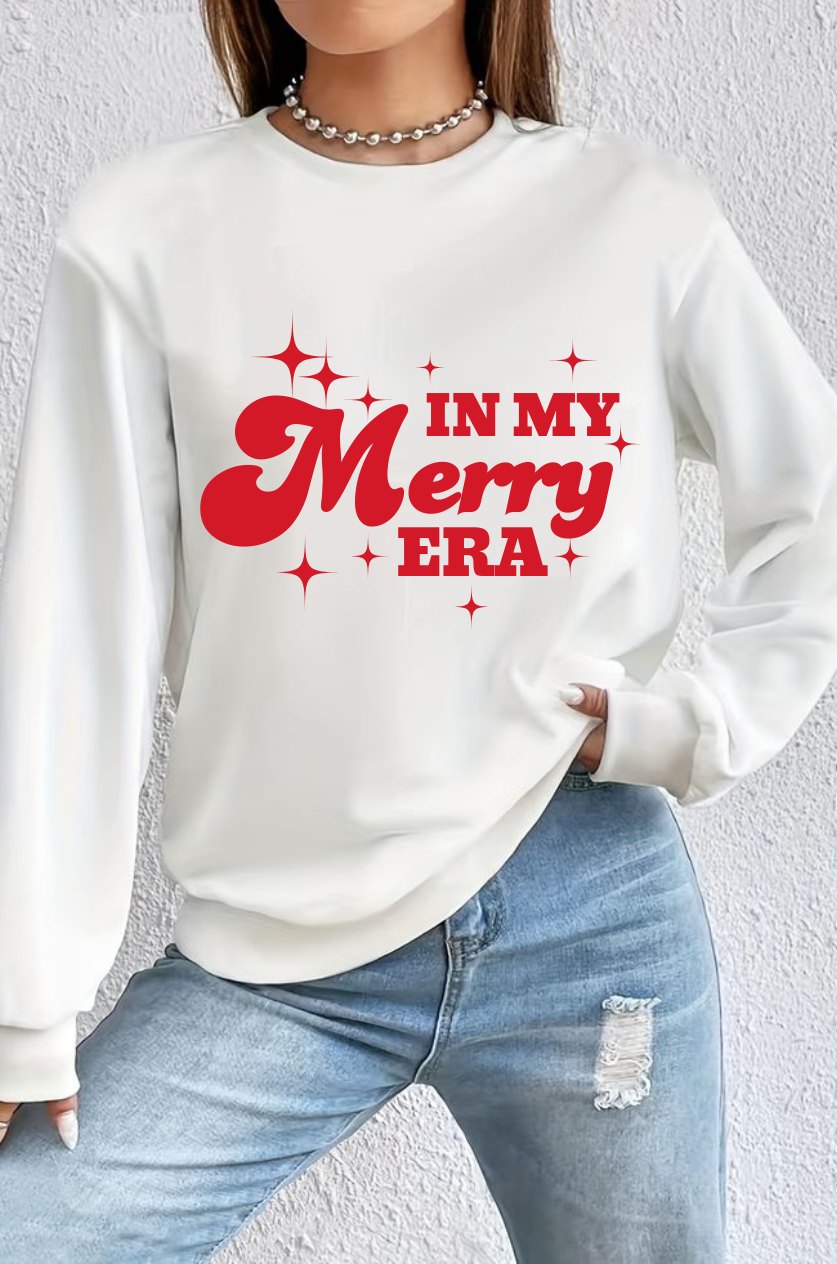 Women's Oversized Sweatshirt- Merry Era