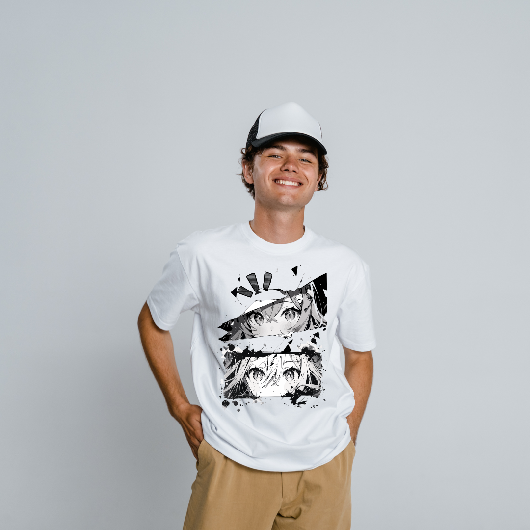 Basic Loose Fit White Cotton T-shirt